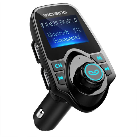 VicTsing Bluetooth FM Transmitter Radio Car Kit Adapter