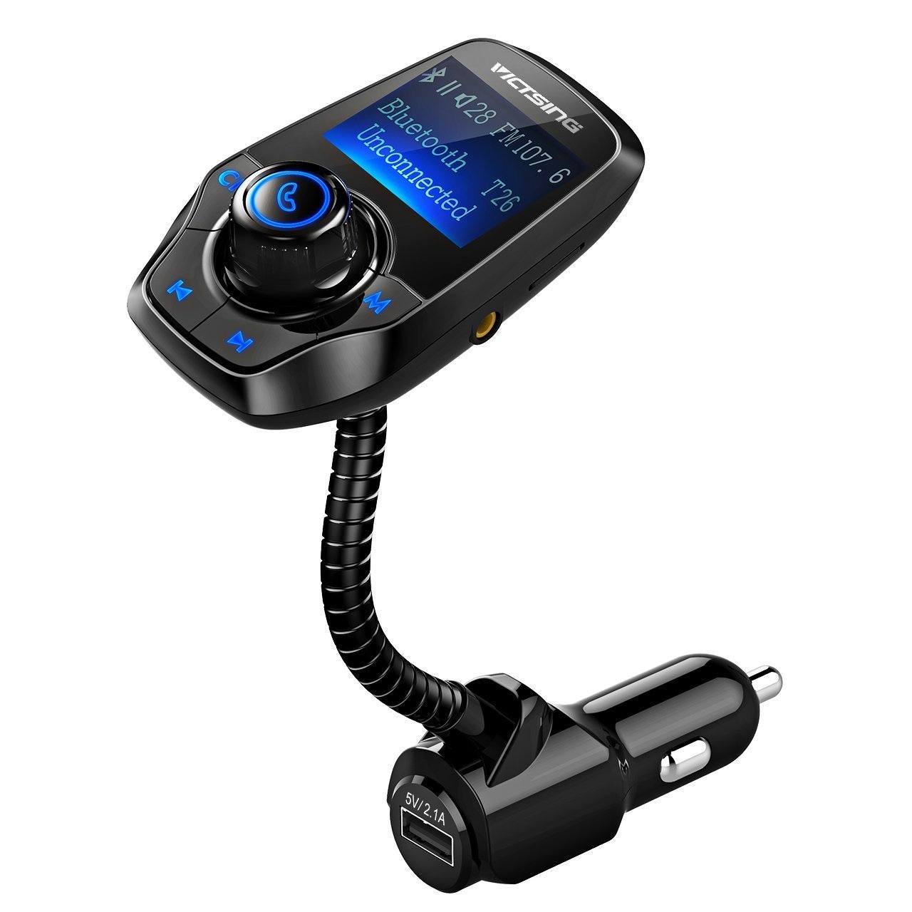 VicTsing Wireless In-Car Bluetooth FM Transmitter