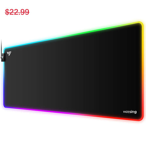 VicTsing RGB Gaming Mouse Pad [30% Larger]