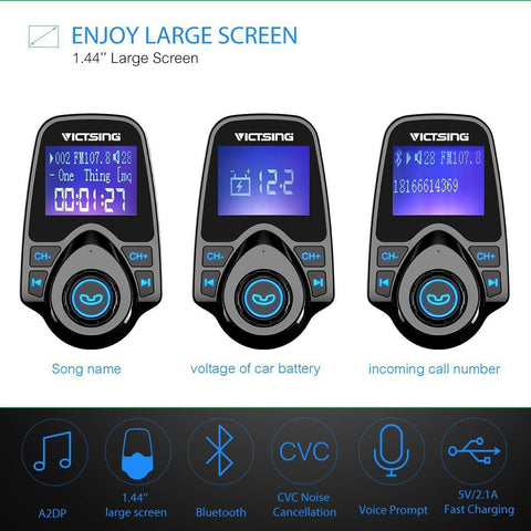 VicTsing Bluetooth Wireless FM Transmitter