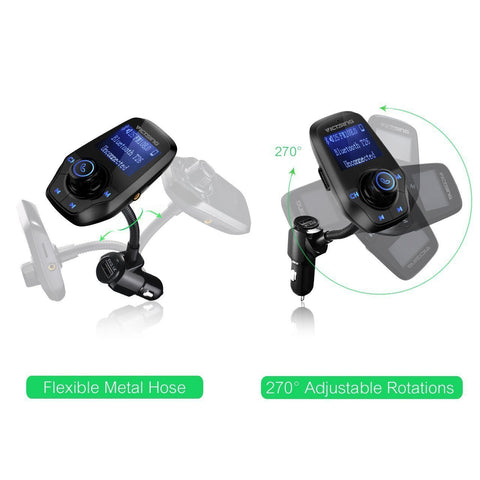 VicTsing Wireless In-Car Bluetooth FM Transmitter