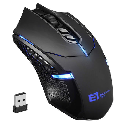 VicTsing Wireless Gaming Mouse 7-Button Design- Black