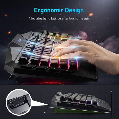 VicTsing Keyboard Rainbow Backlit