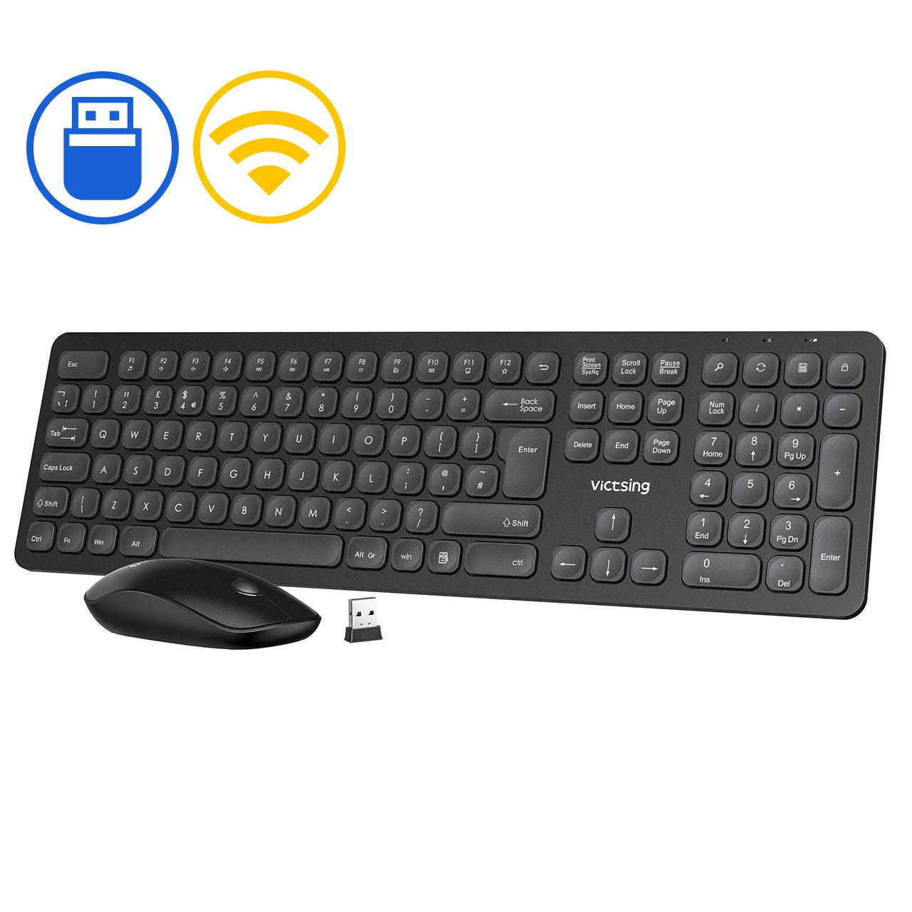 Wireless Keyboard and Mouse 252B