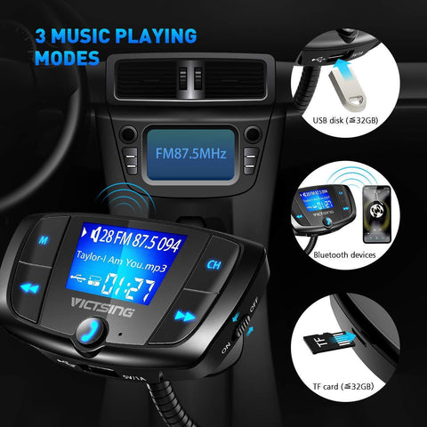 VicTsing  QC3.0 Bluetooth FM Transmitter