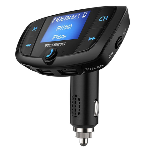 VicTsing Bluetooth FM Transmitter with ON/OFF Button