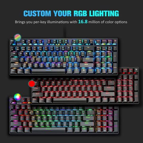 VicTsing RGB Mechanical Gaming Keyboard, Compact 96-Key